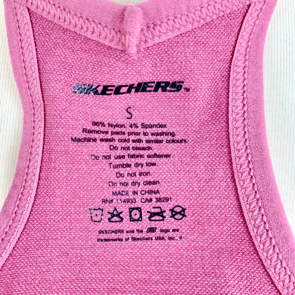 NWT Skechers Pink Mauve Sports Bra Size Small - Picture 10 of 10